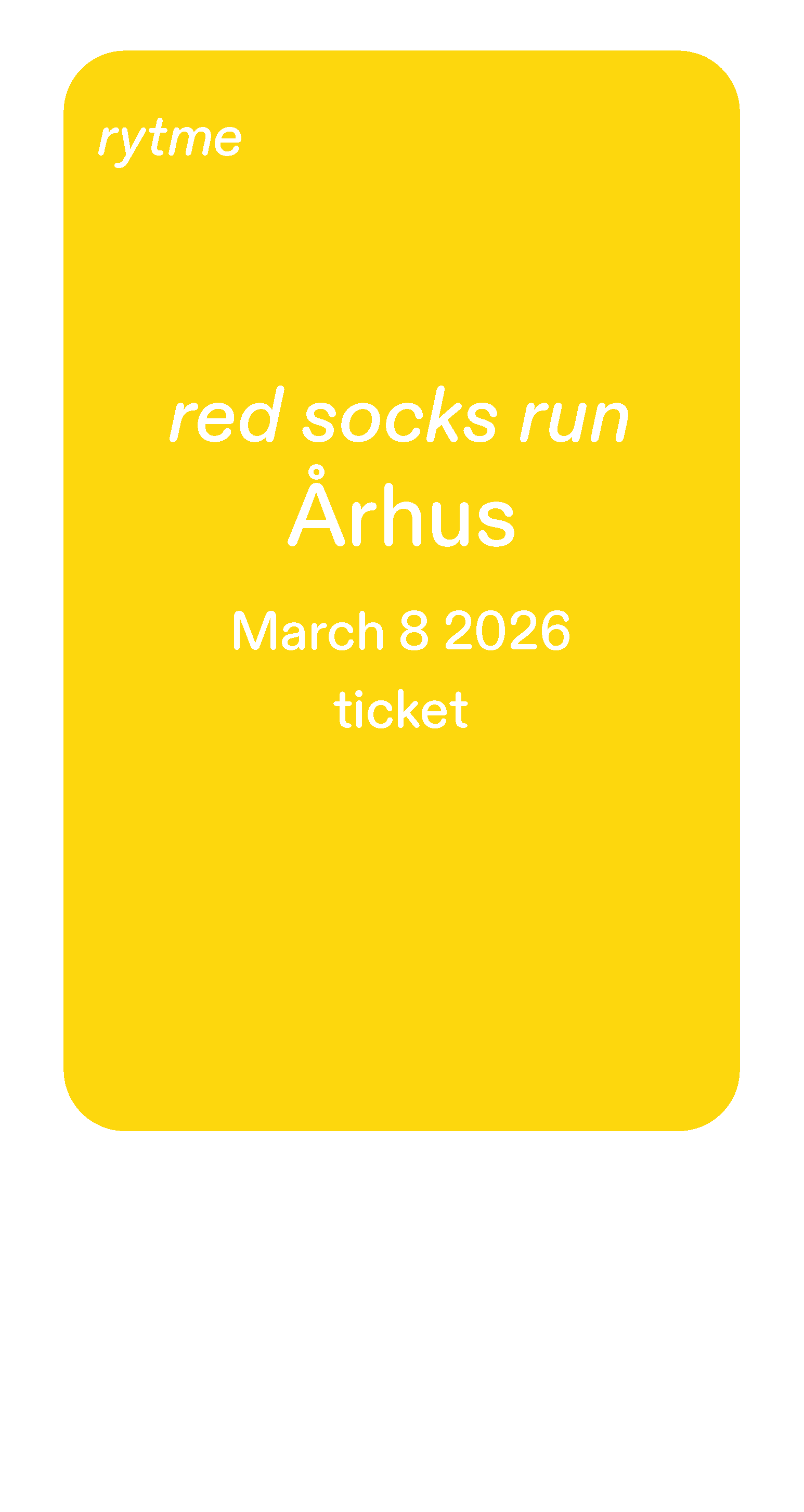 red socks run - Århus - Ticket